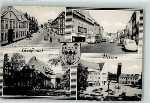 Uelzen Rathaus Lüneburgerstraße Fischerhof Herzogenplatz VW Käfer Omnibus