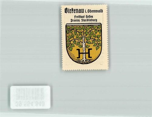 69488 W6943 Birkenau , Odenw Vignette Wappen