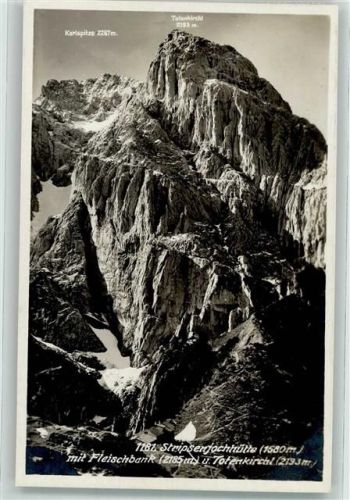 Stripsenjochhaus Foto Ak O. Zieher