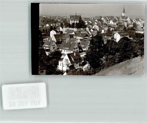 Engen mit Stadtkirche Mariä Himmelfahrt und Krekinger Schloss Ort handschriftlich