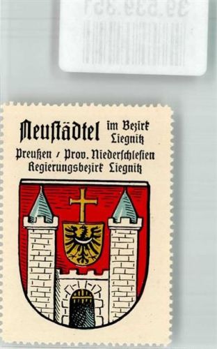 Neustädtel Wappen Neustädtl Preußen Prov. Niederschlesien Reg. Bez. Liegnitz