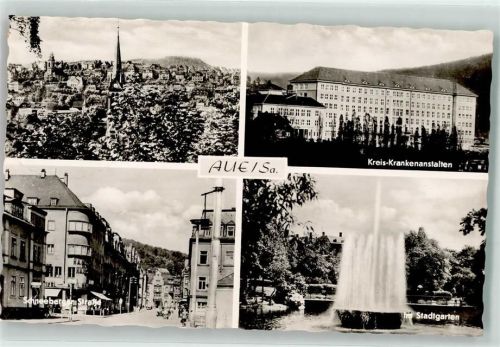 Aue Kreis Krankenhaus Schneeberger Straße Stadtgarten Fontaine