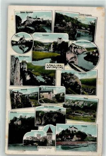 Mühlheim 1910 Ruine Falkenstein Schloss Sigmaringen Ruine Hausen Wildenstein