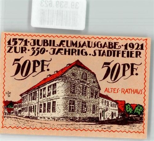 Angerburg Notgeld zur 350 Jahrfeier 1921 50 Pfennig