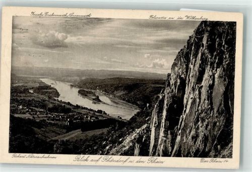 Rhöndorf 1916 Blick auf Rhöndorf u.d. Rhein Naturaufnahmen Richharz