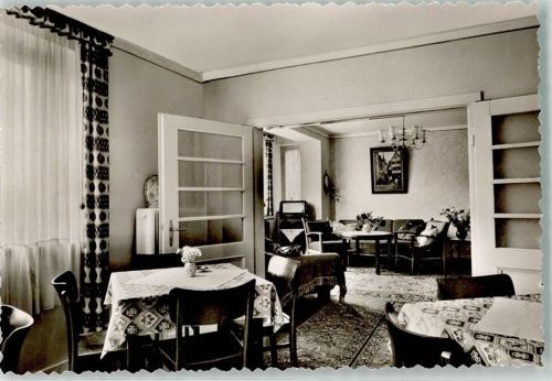 Liesen Foto Original aus Archiv eines Ansichtskartenverlag Pension Am Steinschab Gastraum Werbekarte