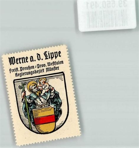Werne Freist. Preußen Prov. Westfalen Regierungsbezirk Münster Wappen