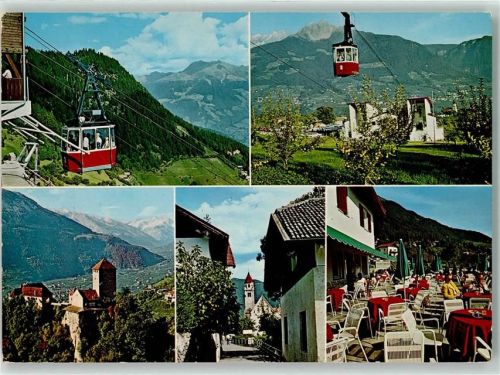 39019 Dorf Tirol Tirolo - Berg- u. Talstation der Hochmut Seilbahn Schloss Tirol