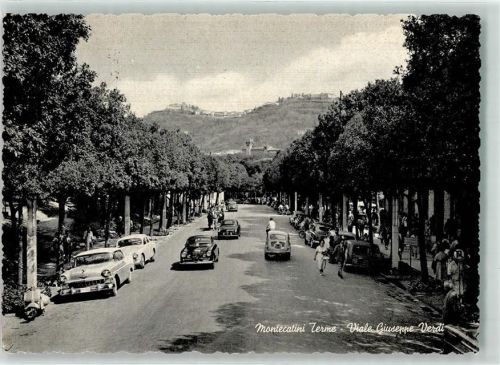 Montecatini Terme 1958 Auto Oldtimer Viale Giuseppe Verdi