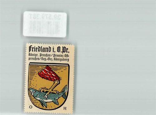 Friedland in Ostpreußen Prawdinsk Siegelmarke Wappen