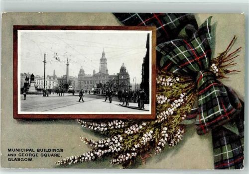 Glasgow 1928 Straßenbahn Rathaus George Square