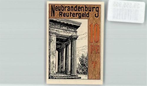 Neubrandenburg 1922 10 Pf. Reutergeld