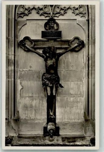 Salem das Münster Bronzekreuz an der nördl. Querhausfassade
