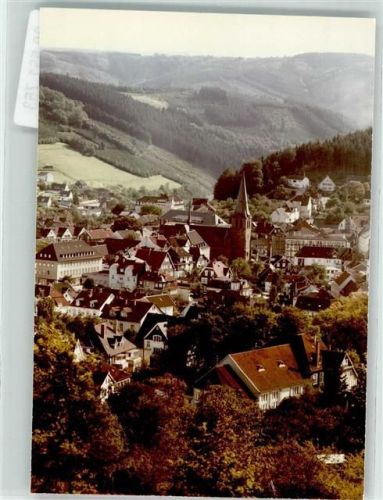 Gummersbach mit Kirche St. Franziskus Ort handschriftlich