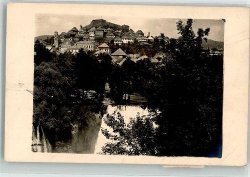 Jajce 1929 Gebrauchsspuren Burg Ort lt. Stempel Foto AK