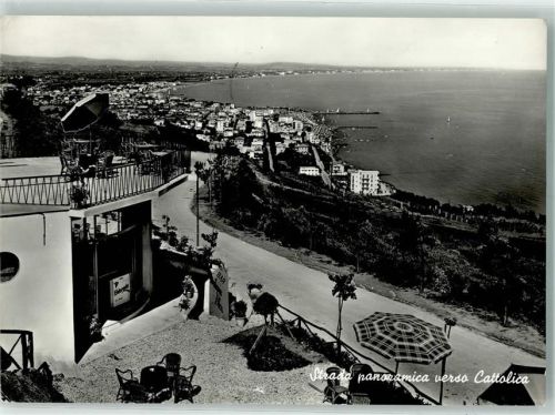 Cattolica 1961 Panoramische Straße Gasthaus