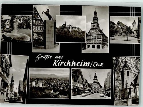 Kirchheim Pferdestatue Burg Teck Rathaus Stadtkirche Kriegerdenkmal