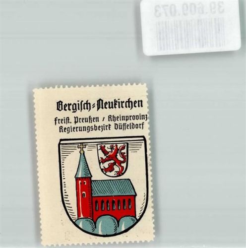 Bergisch Neukirchen Wappen Löwe Kirche Vignette