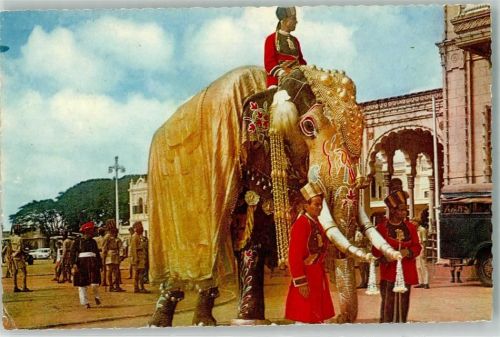 1971 Prozession Elefant geschmückt