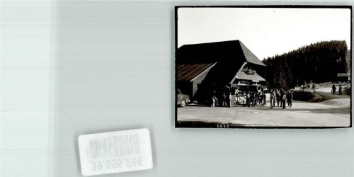 Hundseck Kiosk Auto Ort handschriftlich Foto Original aus Archiv eines Ansichtskartenverlags