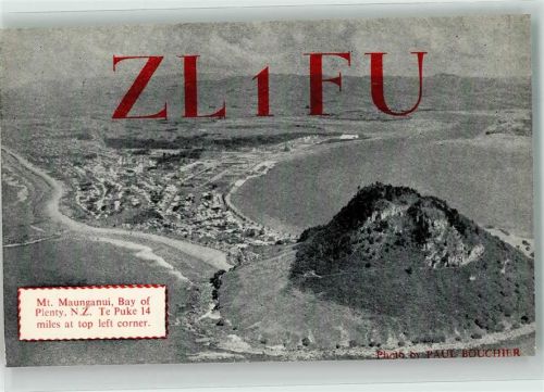 Wellington 1961 Amateurfunk QSL-karte