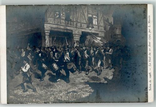 sign. Massin Die Nacht vom 10. August 1792 Salon de 1908
