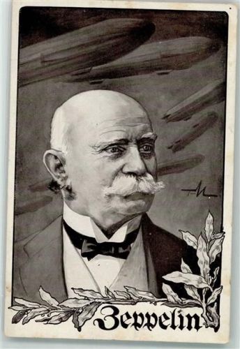 Graf von Zeppelin Zeppeline Luftflottenverein 1918 Künstlerkarte