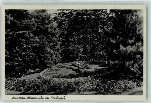 Chomutov Stadtpark Blumenuhr