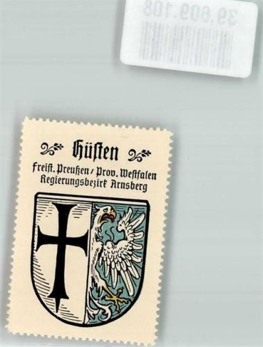 Hüsten Vignette Wappen Kreuz Adler