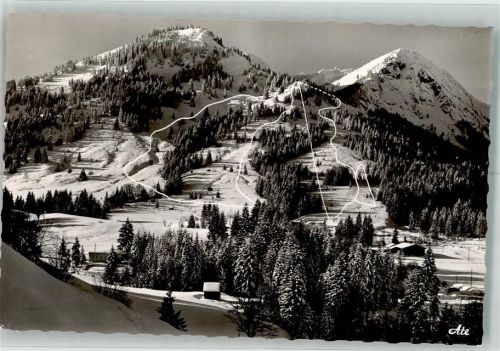 Unterjoch Schiparadies Hochallgäu Spießer 1649 m Jochschrofen Schnee Winter Sport Ski