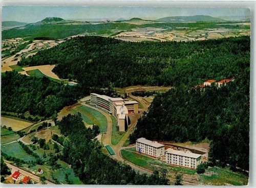 Schwabthal Fliegeraufnahme vom Sanatorium Lautergrund Verlag Joseph Hospe