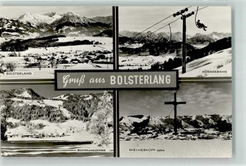 Bolsterlang 1965 Seilbahn Gipfelkreuz Weiherkopf
