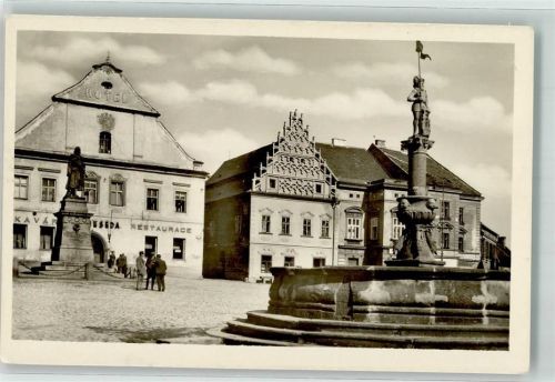 Tábor Denkmal Gasthaus Marktplatz Zizkovo namesti