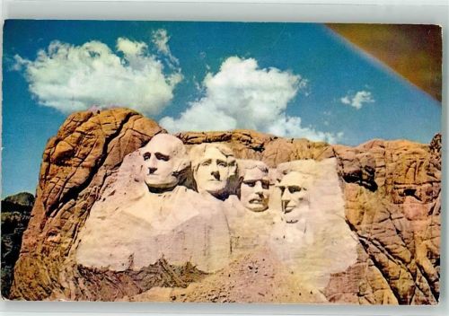 Pierre Foto AK Denkmal Mt. Rushmore Präsidenten