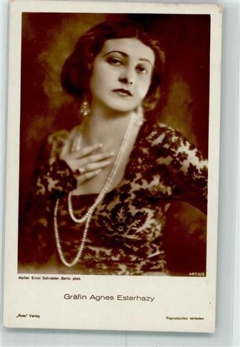 1930 Esterhazy Gräfin, Agnes Ross-Verlag 4073/2 Foto Schneider