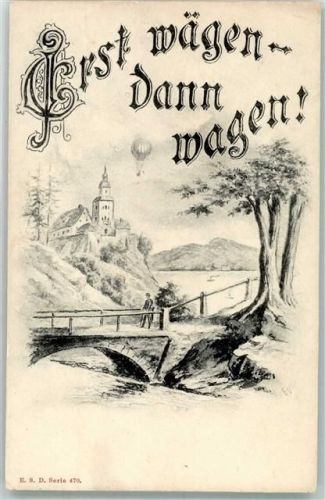 Erst wägen dann wagen Fesselballon E.S.D. Serie 470