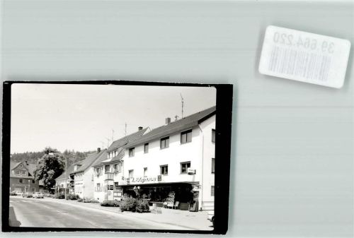 Immendingen Kaufhaus Elgass Litfaßsäule Foto Original aus Archiv eines Ansichtskartenverlags Ort handschriftlich
