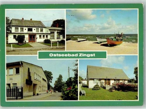 Zingst FDGB Erholungsheim Stranddistel Nordlicht Urlauberdorf West Fischerstrand Boote