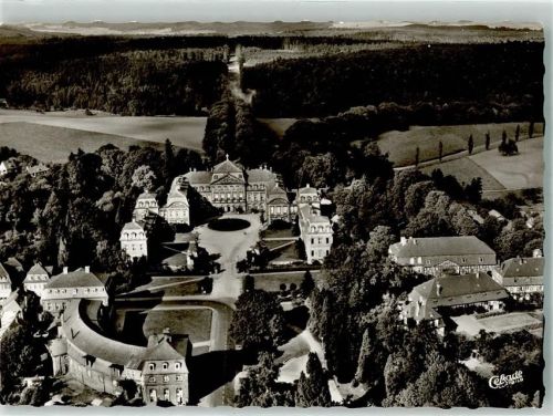 Arolsen Fliegeraufnahme vom Residenzschloss mit Tiergarten