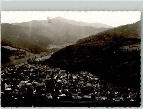 Hausach Fliegeraufnahme Foto Original aus Archiv eines Ansichtskartenverlags
