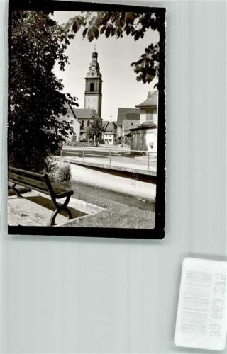 Haslach Kirche Straße Bank Ort handschriftlich Foto Original aus Archiv eines Ansichtskartenverlags