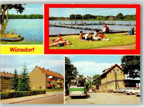 Wünsdorf Bus Autos See Badestrand AWG Bahnhof