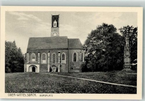 Oberwittelsbach Gotische Marienkirche und König Ludwig I Denkmal