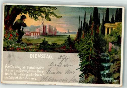 Holsteinische Schweiz 1901 Dienstag Vers Ort lt. Stempel