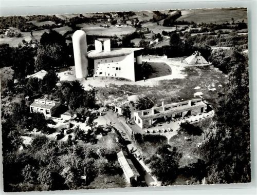 Ronchamp Fliegeraufnahme Kirche Notre Dame