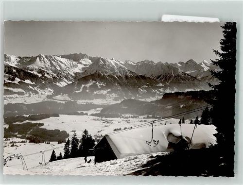Bolsterlang Seilbahn Winter Ort handschriftlich Foto Original aus Archiv eines Ansichtskartenverlags