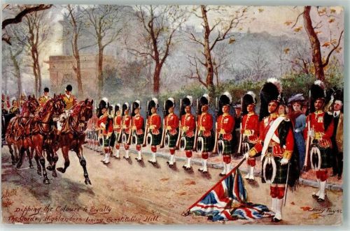 sign. Payne Harry The Gordon Highlanders Tucks Oilette Serie III Nr.9587 Künstlerkarte