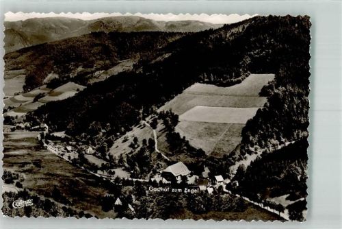 Obersimonswald Fliegeraufnahme vom Gasthaus Pension zum Engel