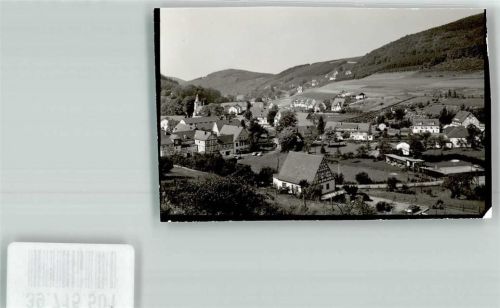 Oberkirchen Kirche Auto Ort handschriftlich Foto Original aus Archiv eines Ansichtskartenverlags