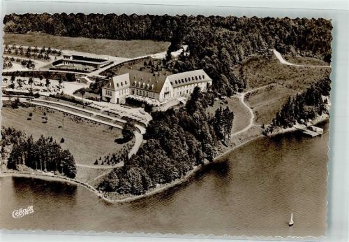 Meschede Fliegeraufnahme Hotel Henne Stausee Foto AK